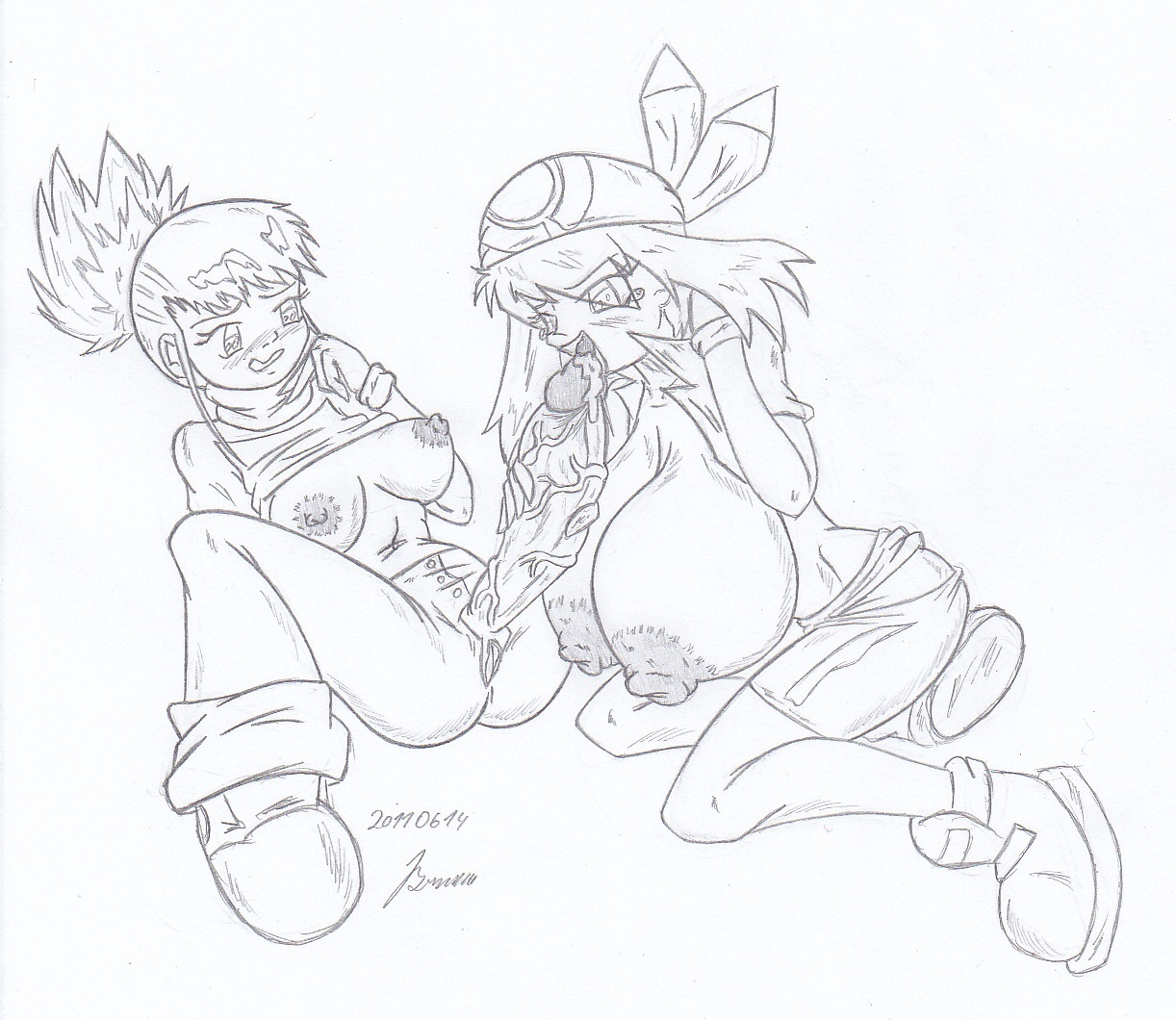 My miny Rika Nonaka_digimon tamers Sketches work_5 - 3/3 page 12 full