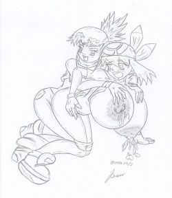 My miny Rika Nonaka_digimon tamers Sketches work_5 - 3/3