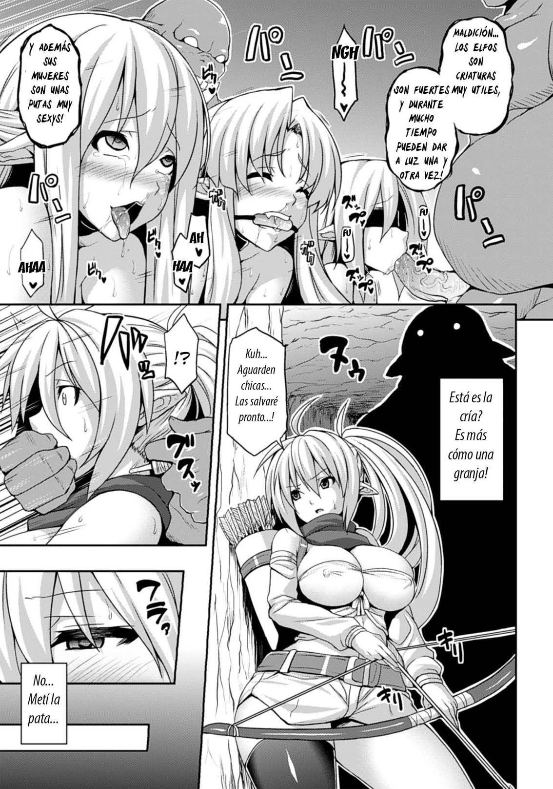 Ishu Kan Kouhai Bokujou | Criadero Interracial de Violacion elfica page 4 full