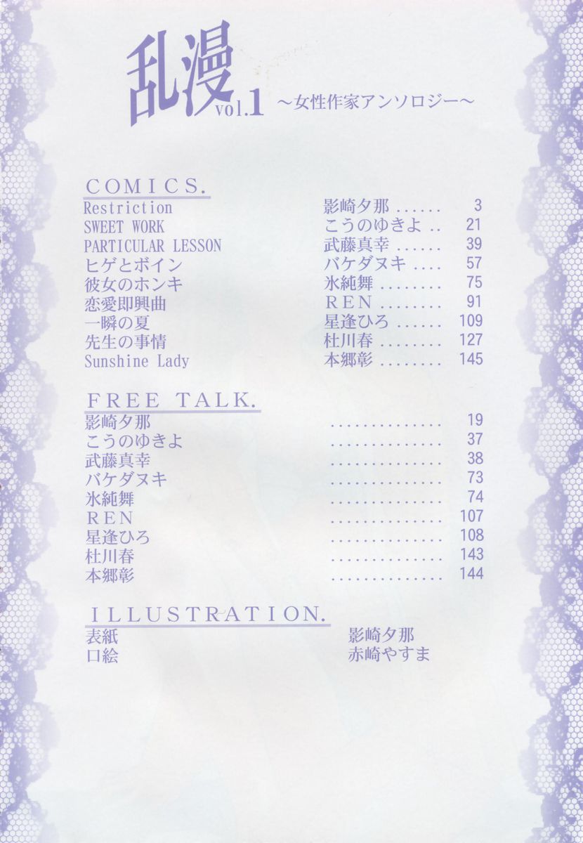 RAN-MAN Vol. 1 Josei Sakka Anthology page 5 full