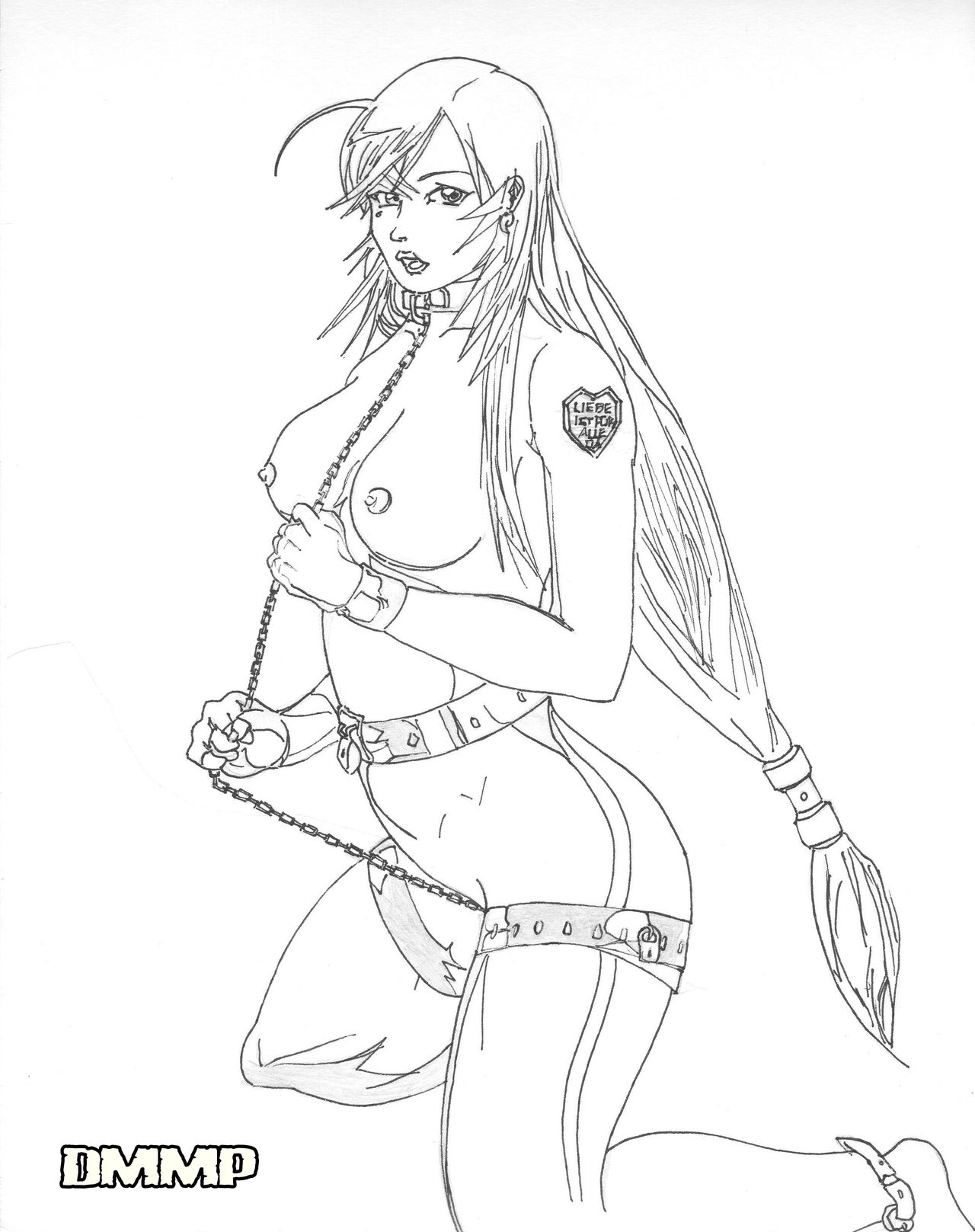 LINEARTS - asuka langley, shihouin yoruichi, kanuunchou, inoue orihime page 11 full