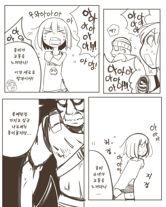 Painful Zombie Girl page 4 full