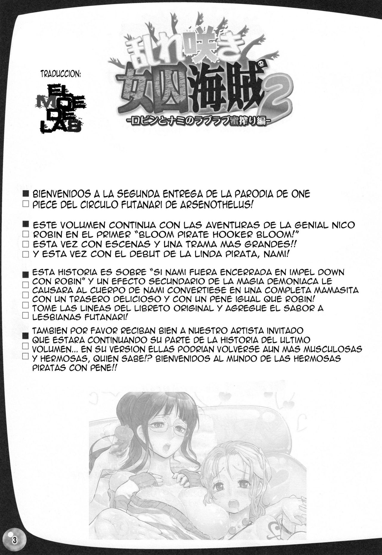 Midarezaki Joshuu Kaizoku 2 -Robin to Nami no Love Love Mitsu Shibori hen- page 2 full
