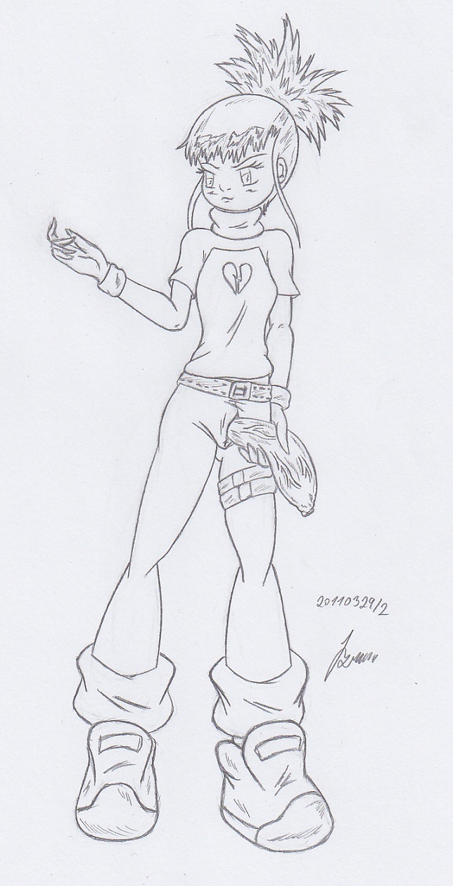 My miny Rika Nonaka_digimon tamers Sketches work_2 page 2 full