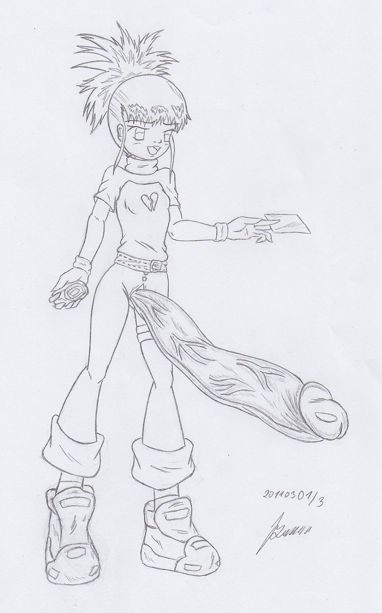 My miny Rika Nonaka_digimon tamers Sketches work_2 page 4 full