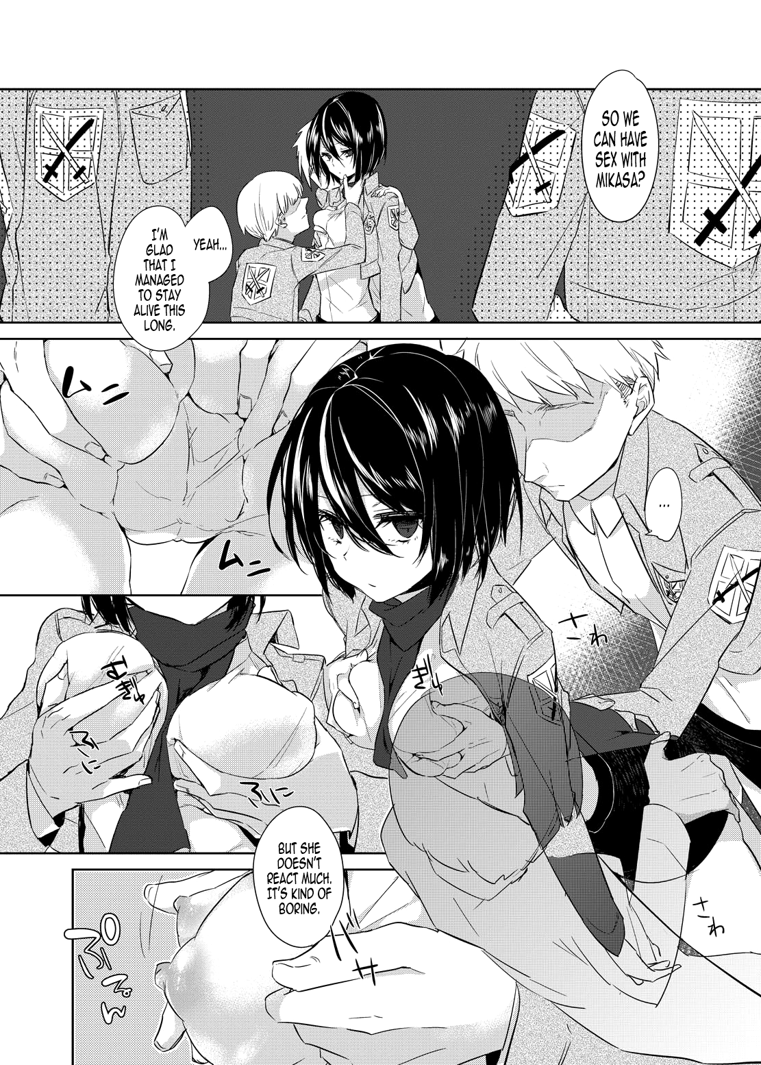 Mikasa Choukyou Houkokusho | Mikasa's Training Report page 4 full