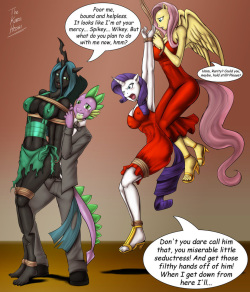 "Greedy Dragon" comic + collored antro pics