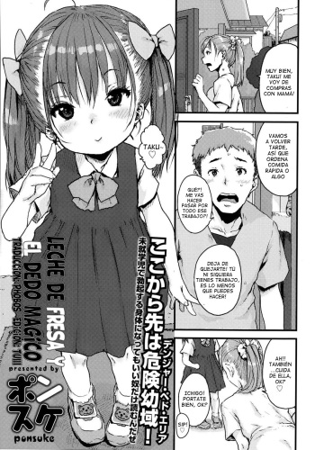 [Ponsuke] Ichigo Milk to Mahou no Yubi | Leche de Fresa y el Dedo Magico (Comic LO 2014-09) [Spanish] [Loli Vault] cover