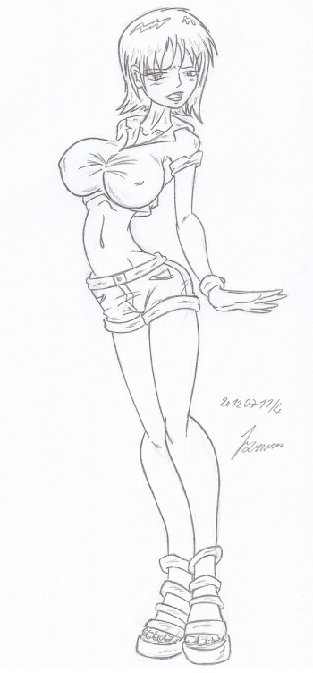 My miny Nami_ One Piece Sketches work_1 cover