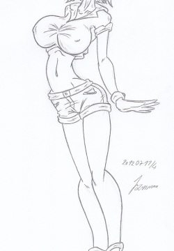 My miny Nami_ One Piece Sketches work_1