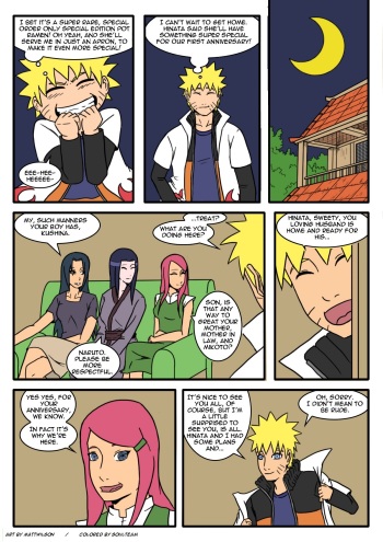 [Matt Wilson] NaruHina: Anniversary tradition (Naruto) [Colorized] cover