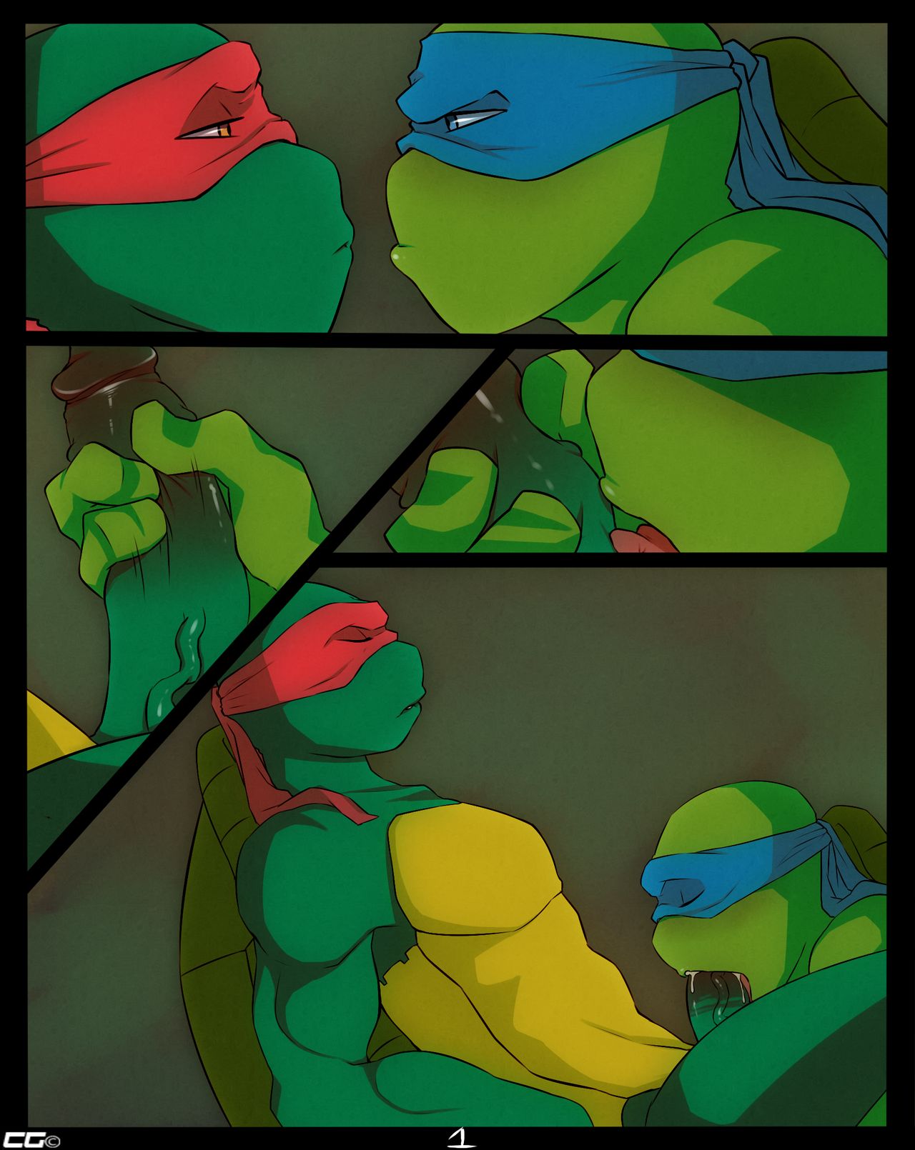 TMNT Mini Comic page 1 full
