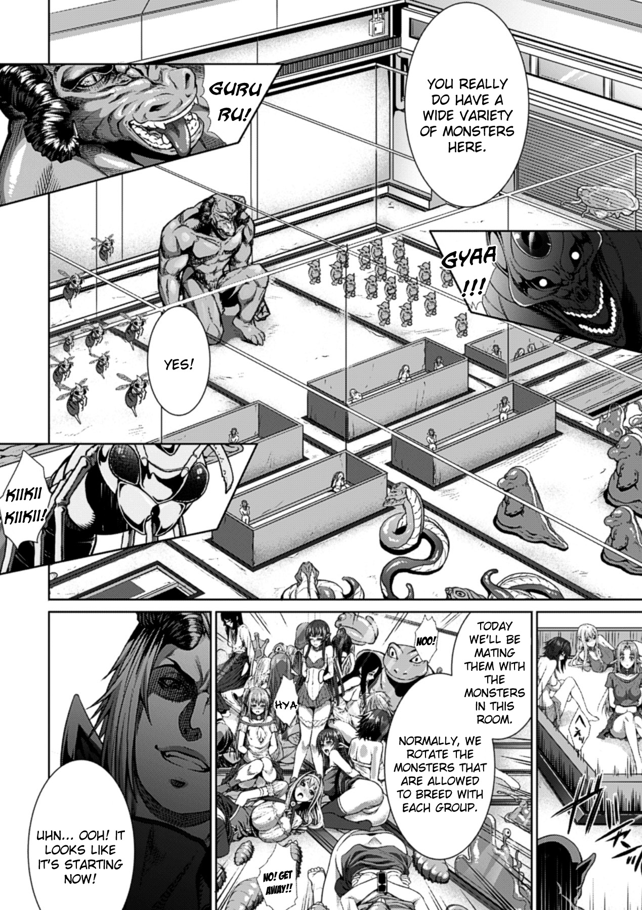 Monster Seisan Koujou, Kengaku! | Monster Breeding Factory, Inspection! page 6 full