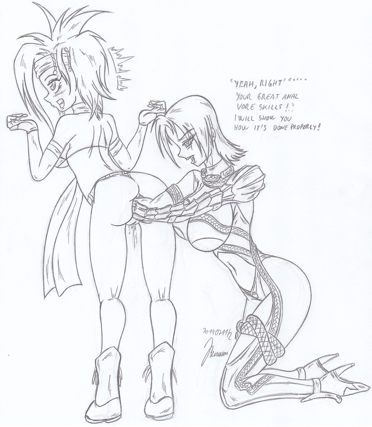 My miny  Ivy & Venom _ Sketches work page 2 full