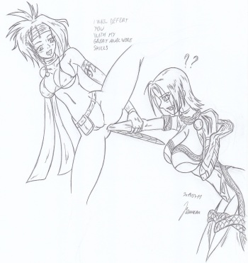 My miny (protoka) Ivy & Venom _ Sketches work cover