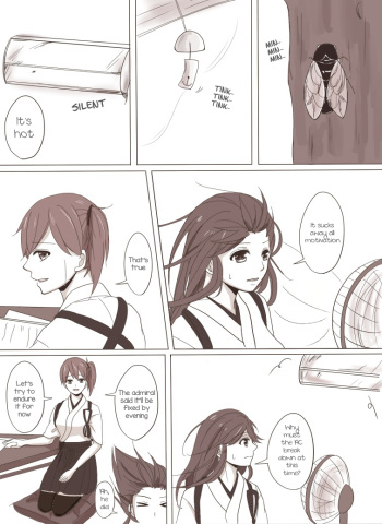 [Oga] Ase to Futon to Kaga-san to | Sweats, Futon, Kaga-san and (Kantai Collection -KanColle-) [English] [Dynasty Scans] cover