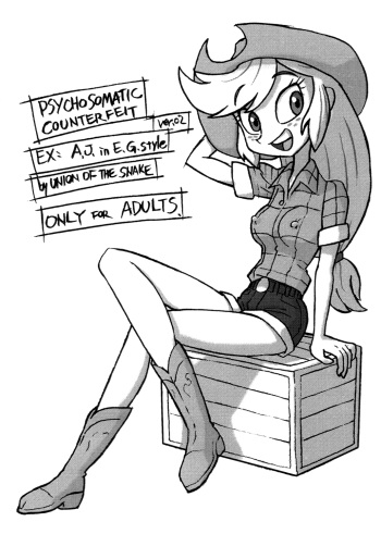 [Union of the Snake (Shinda Mane)] Psychosomatic Counterfeit EX- A.J. in E.G. Style (Ver. 02) (My Little Pony: Friendship Is Magic) cover