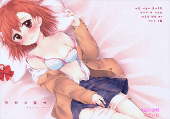 (C84) [hachi (Nae)] Dame Janai (Toaru Majutsu no Index) [Korean] cover