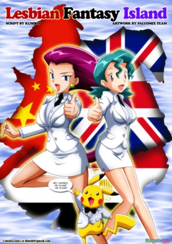 [Palcomix] Lesbian Fantasy Island (Pokemon, Digimon) cover