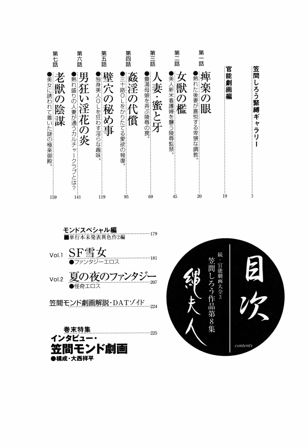 Kasama Shirou Sakuhin Vol. 6 Nawa Fujin page 9 full
