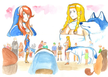 [pink-noise (Mizuiro Megane)] Holy&Beast ~Seijo to Ookami~ (Queen's Blade) cover