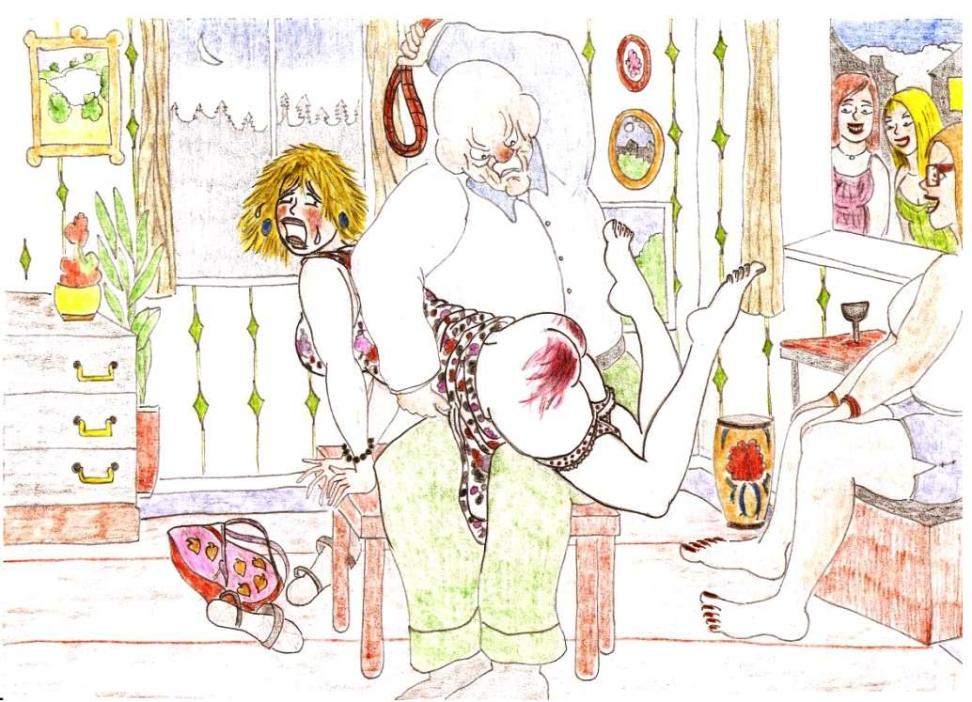Spanking Caning Birching Judicial CP drawings page 10 full