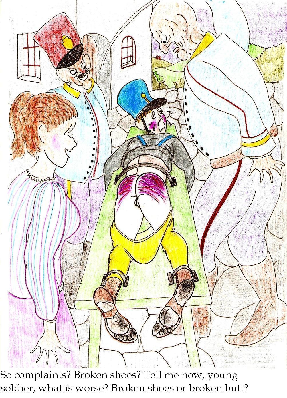 Spanking Caning Birching Judicial CP drawings page 12 full