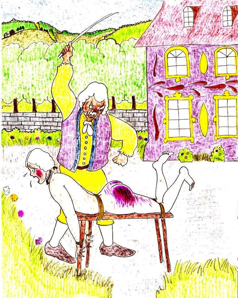 Spanking Caning Birching Judicial CP drawings page 8 full