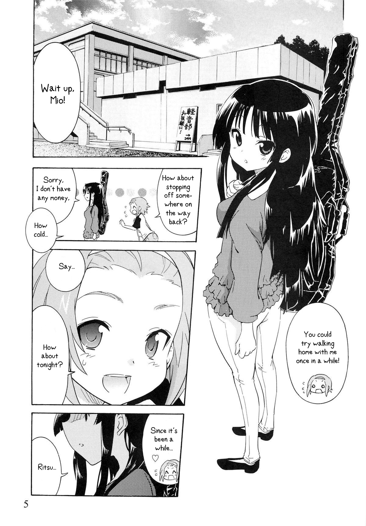 YURI-ON! #2 "Kosokoso Mio-chan!" page 4 full