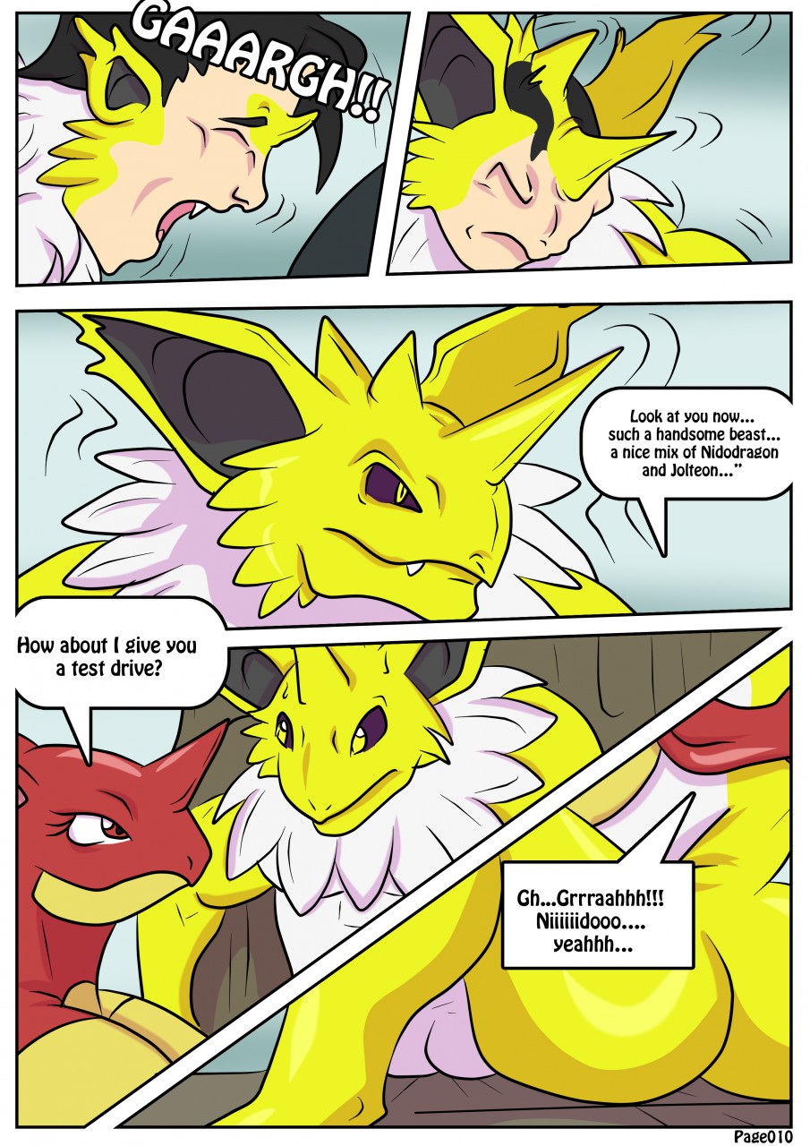 Jolteon Porn Comic - Evolutionary Help - Jolteon Nidodragon TF - Page 10 - Comic Porn XXX