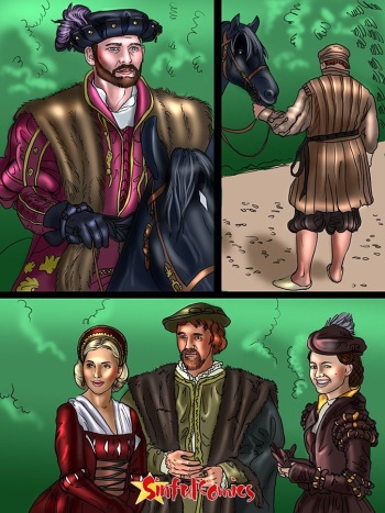 sinful comics - Natalie Portman Scarlet Johansson - The other Boleyn Girl cover
