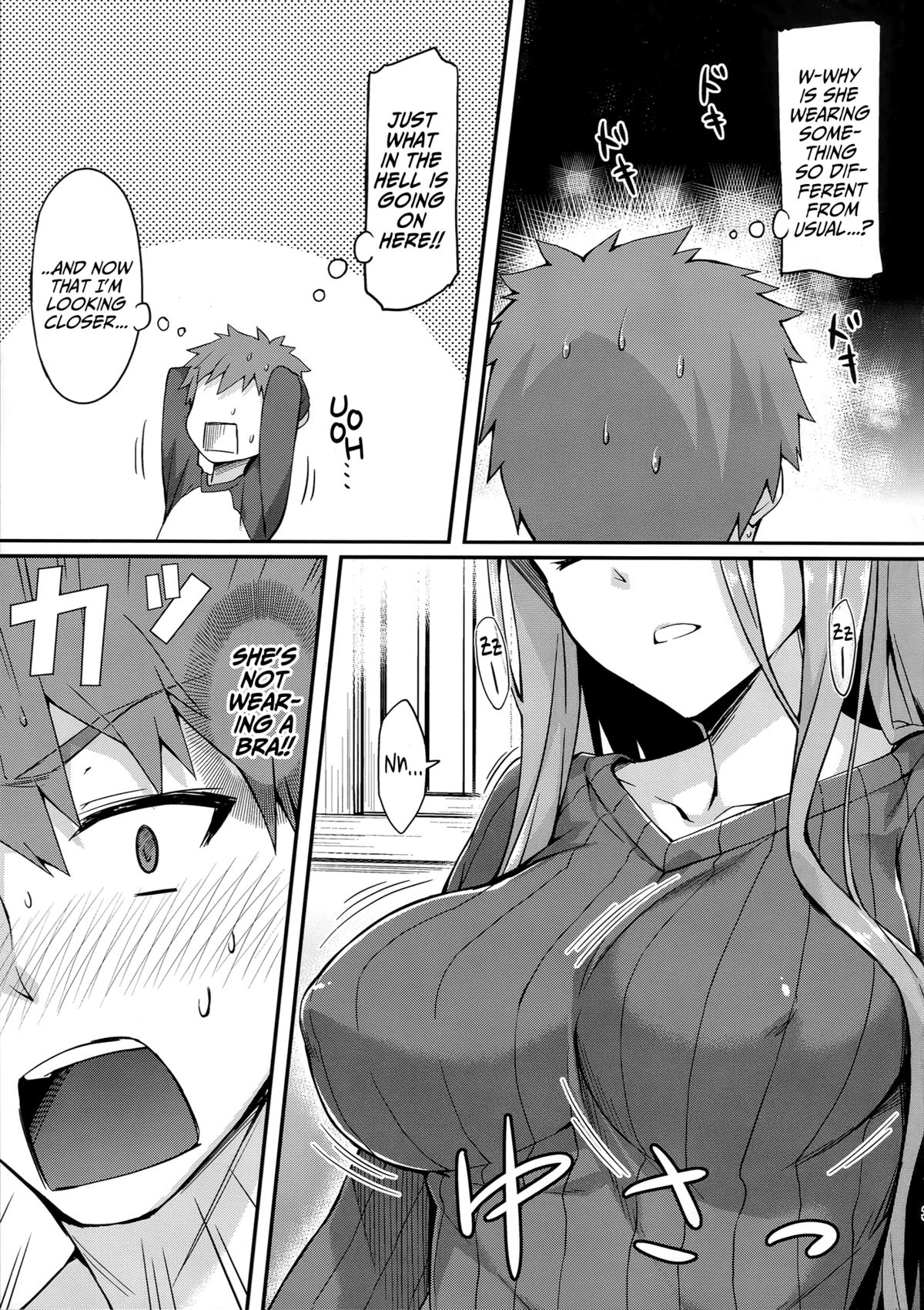 Rider-san to Tate Sweater. page 4 full