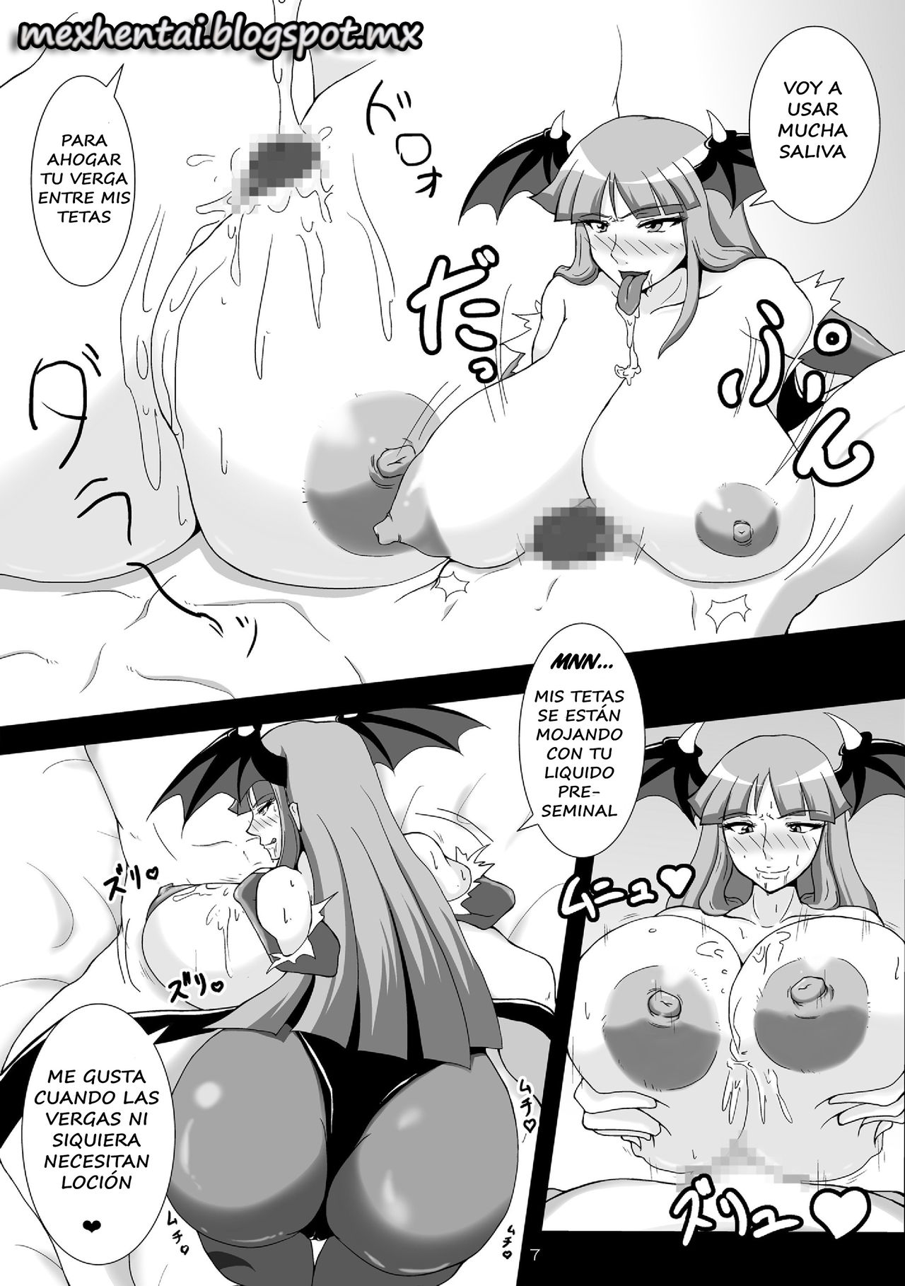Saigo no Itteki made Shiborasete Morrigan no Sukebe Sugiru Jittai | Milking It Until The Last Drop the Perverted Side of Morrigan page 7 full