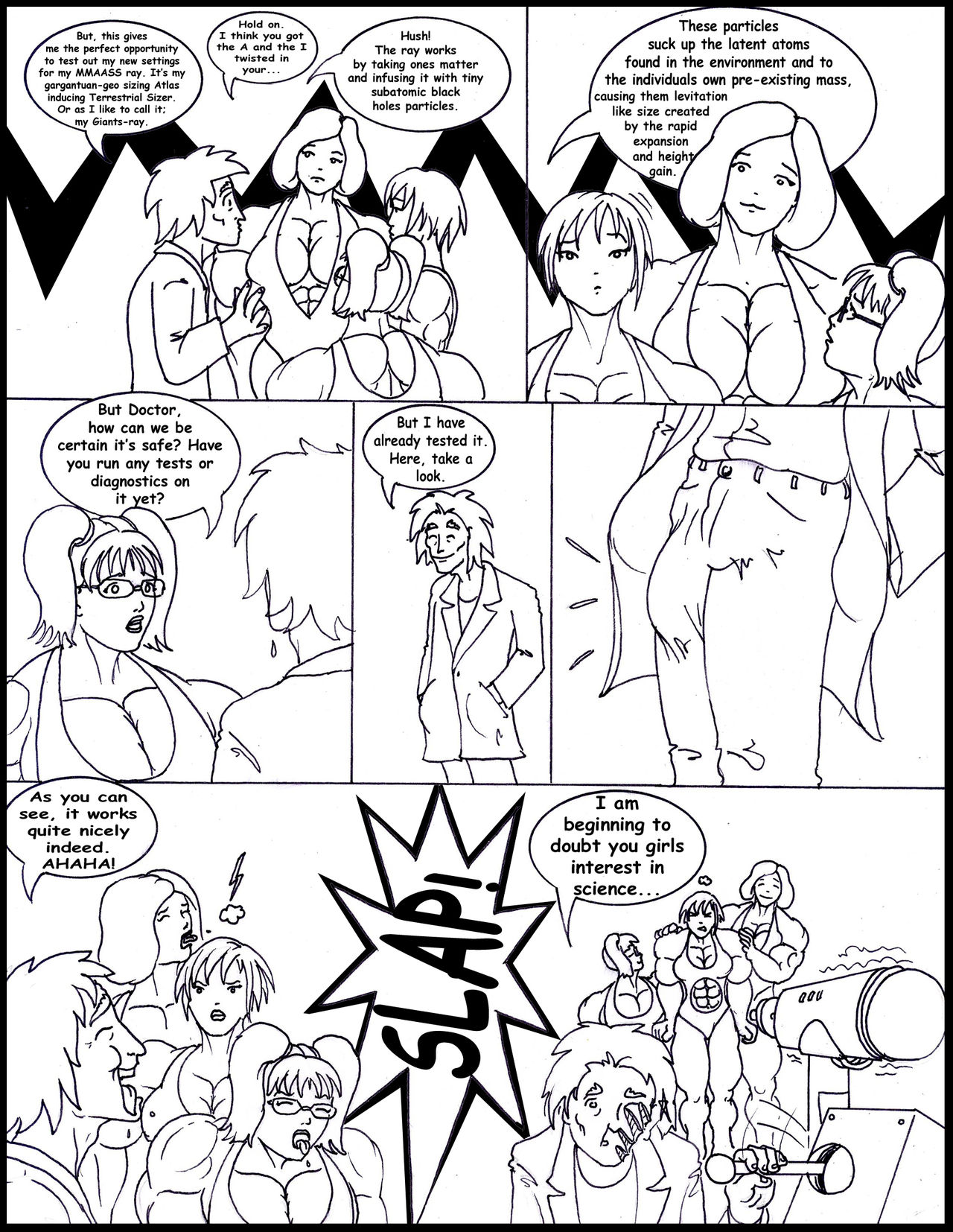 Schoolgirls vs the Terrible Tunderbeast page 12 full