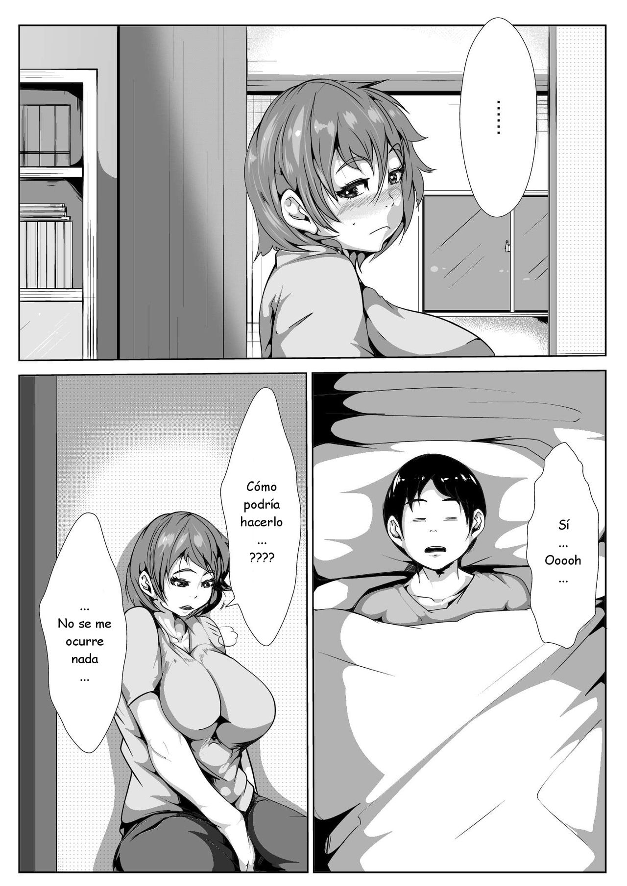 Dosukebe Okaa-san to Musuko no Asedaku Sex page 2 full