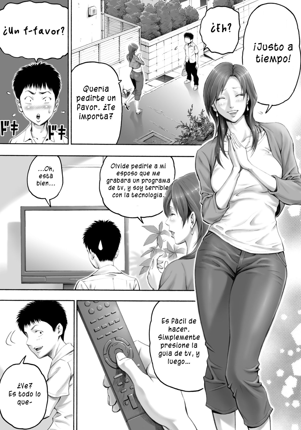 Akogare no Kinjo no Obasan ni Nengan no Tanetsuke | La Señora que Vive  Calle Abajo me Pidió que la Embarazara =P666HF= - Page 7 - Comic Porn XXX