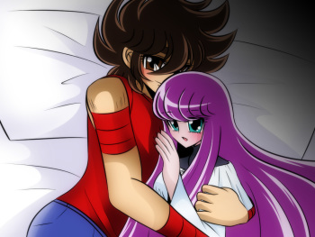 [Karin] Seiya x Saori - Hoshiya tanjō no urahen desu. (Saint Seiya Omega) cover