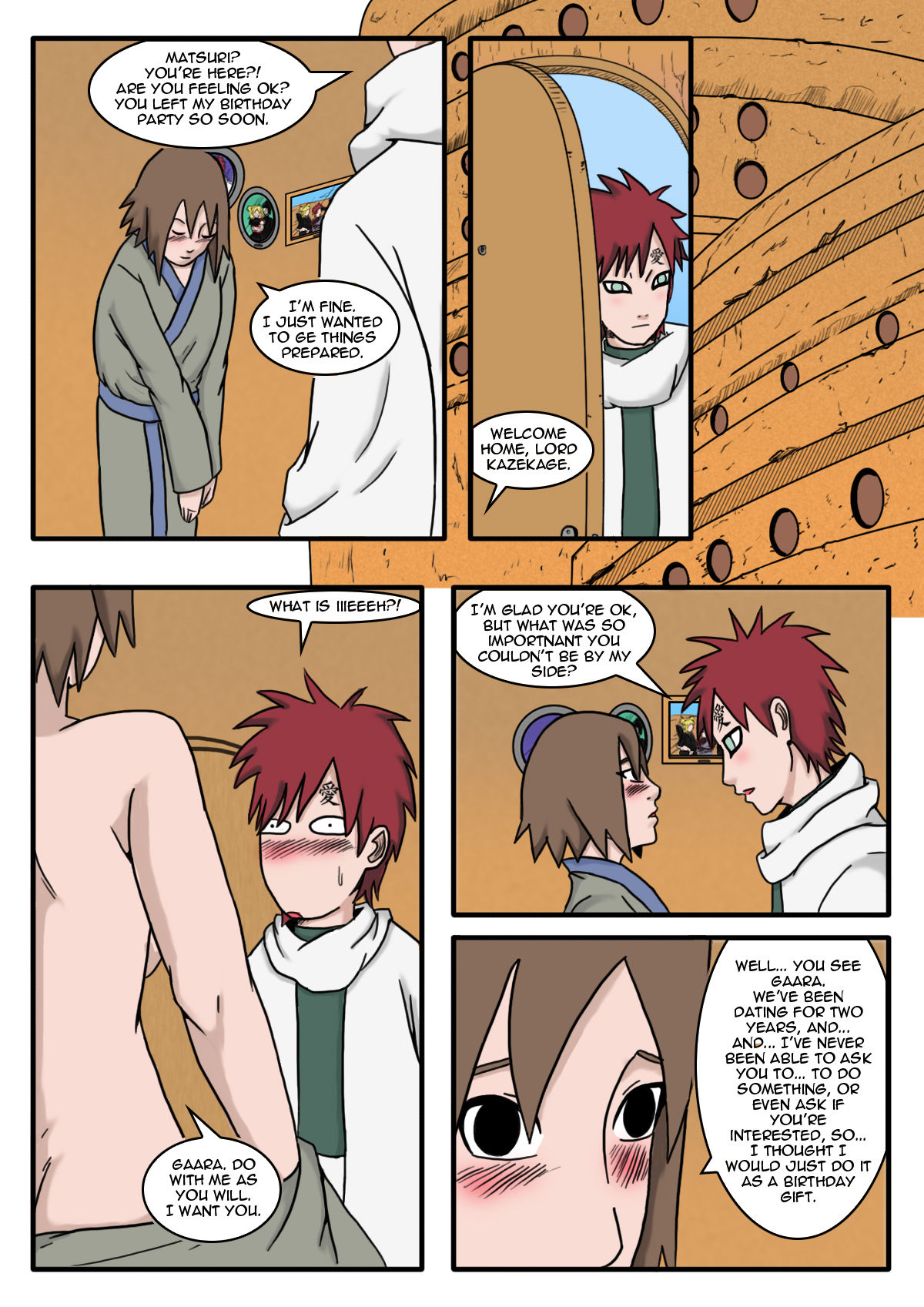 GaaMatsu: Happy birthday dear Kazekage page 1 full