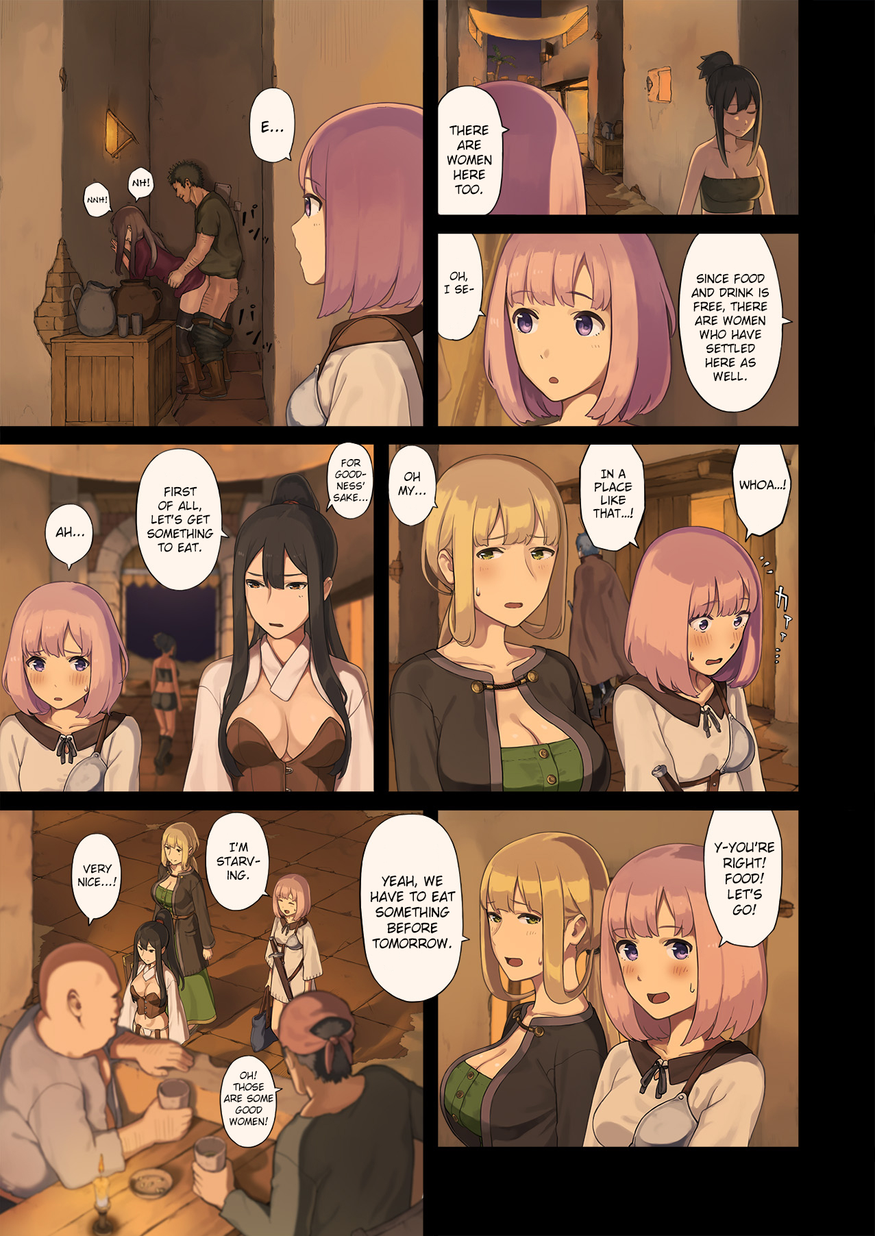 Onna Boukensha-tachi ga Sabaku no Oasis ni Tachiyoru to... page 8 full