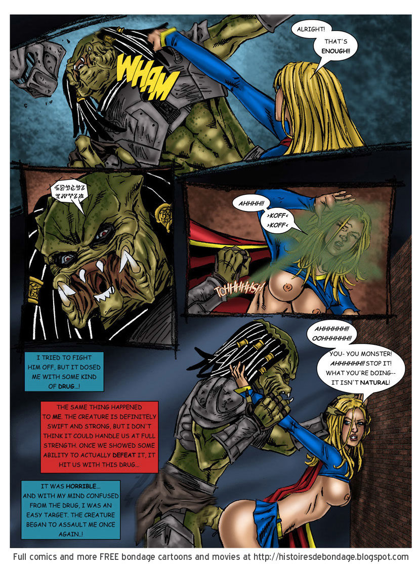 Rare superheroine in bondage cartoon page 12 full