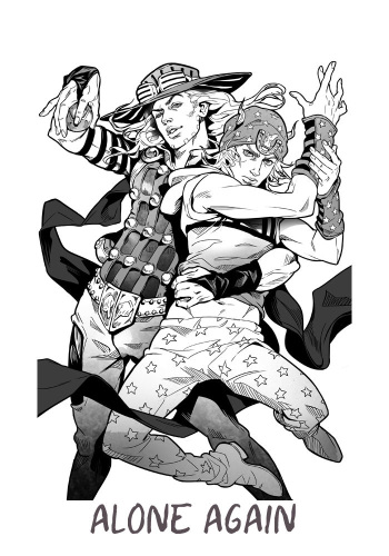 [Marion-ville (Marion)] Alone Again (JoJo's Bizarre Adventure - Steel Ball Run) [Spanish] cover