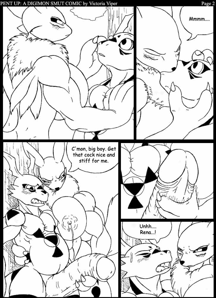 Pent Up: A Digimon Smut Comic page 2 full