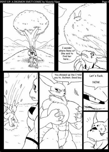 [Victoria Viper, Mykiio] Pent Up: A Digimon Smut Comic (Digimon) cover