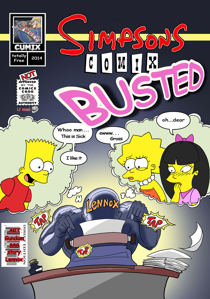 Simpsons Comix Busted page 1 full
