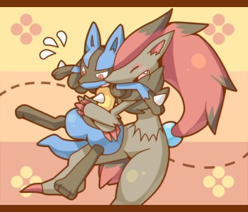 [nongqiling] Zoroark ♂ X Lucario ♀ (Pokemon) cover