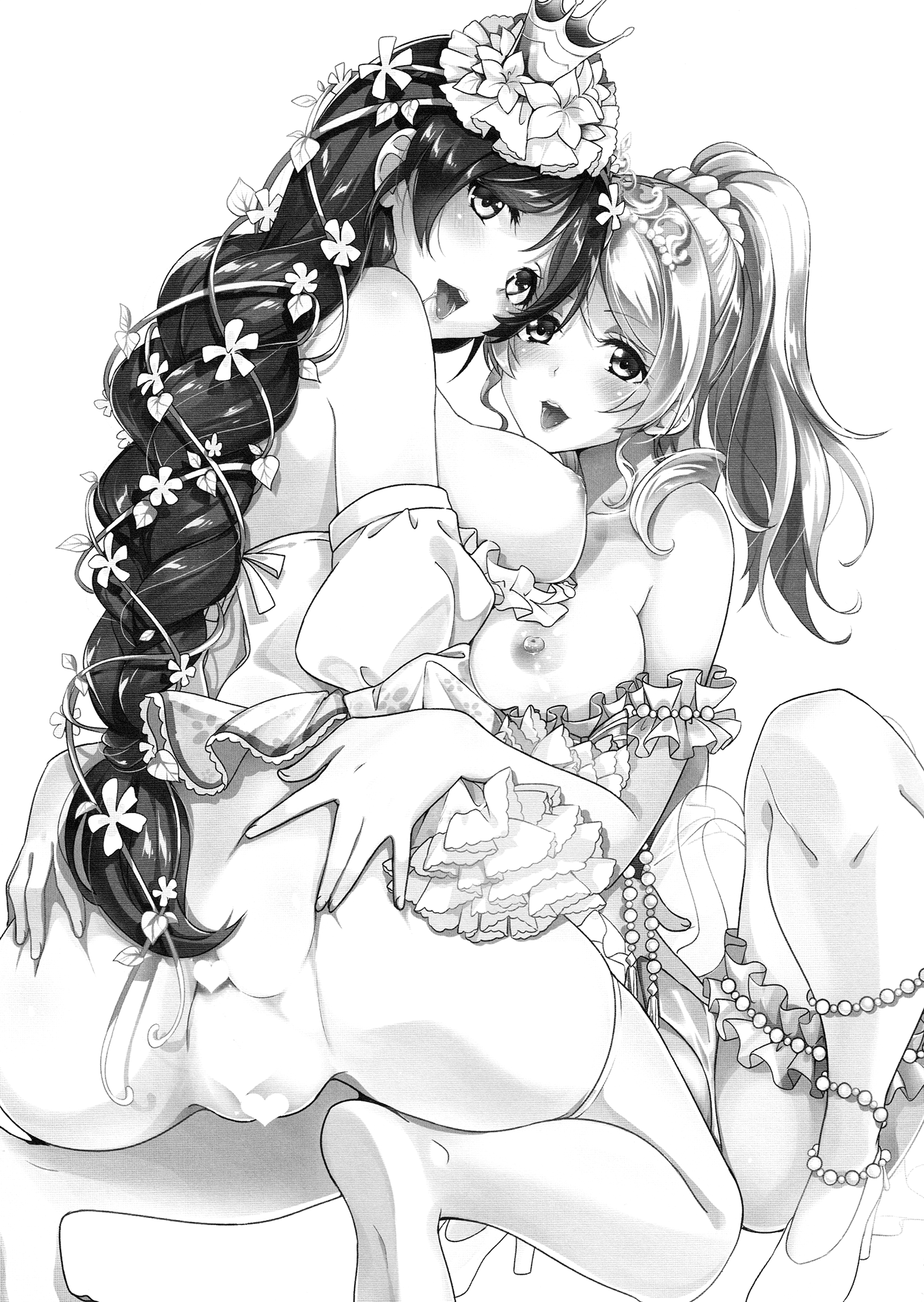 Nozomi to Eri ga Fuyuyasumi no Aida Kedamonos ni Naru Ohanashi | A Story Where Eli and Nozomi Become Wild Animals During Winter Vacation page 3 full