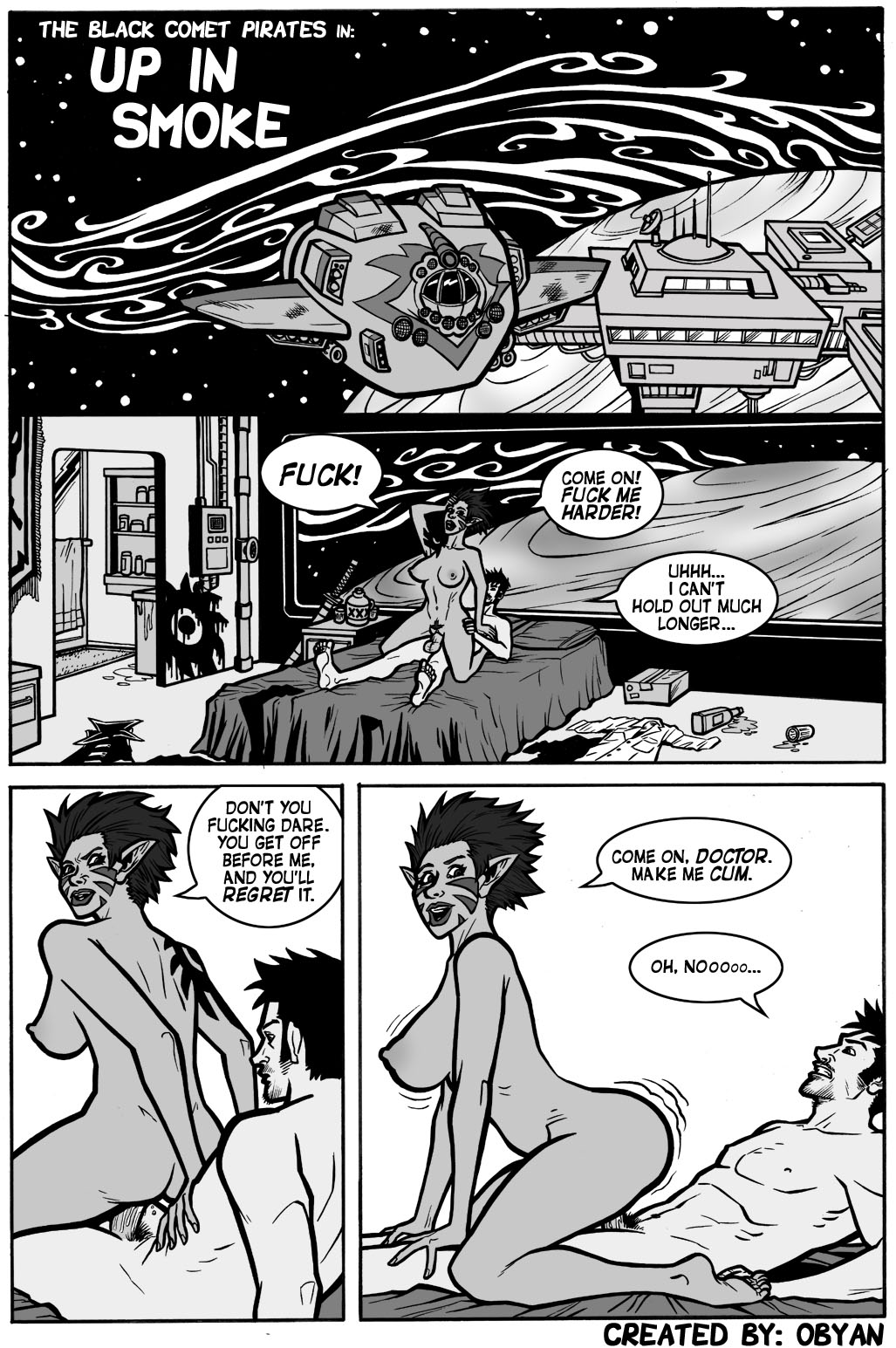 Black Comet Pirates: Up in Smoke page 1 full