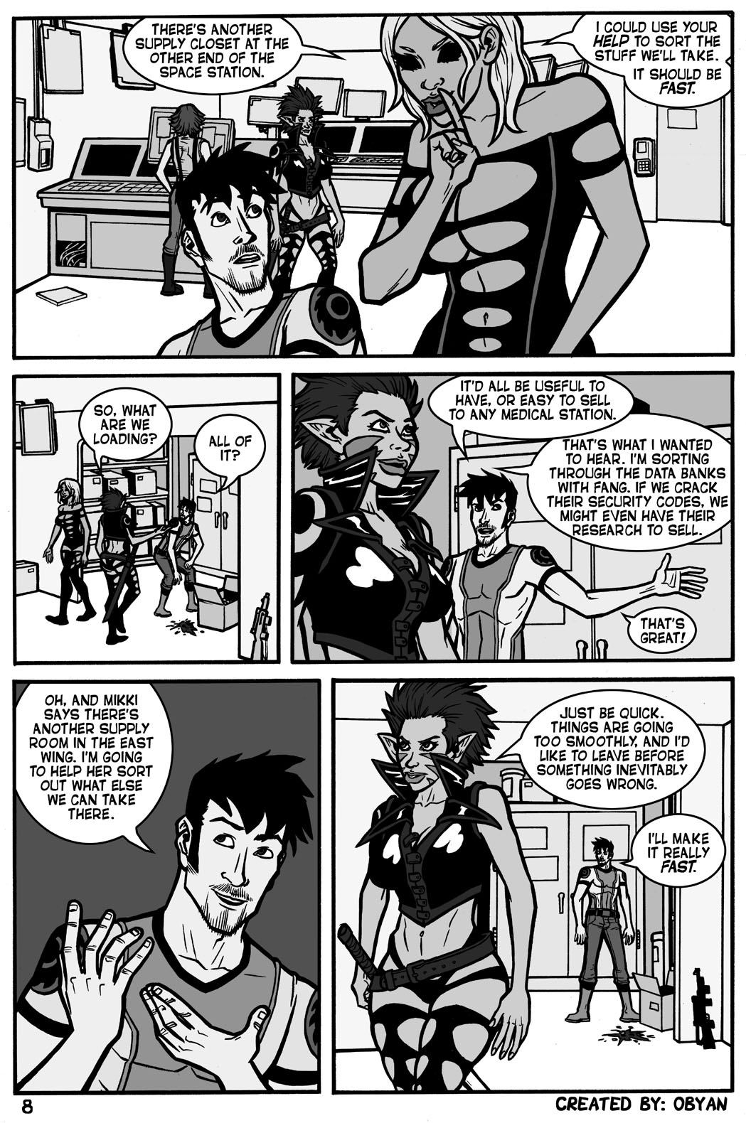 Black Comet Pirates: Up in Smoke page 8 full