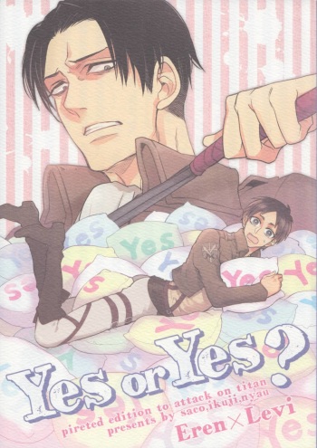 (FALL OF WALL2) [MICROMACRO, Hakkou Styrol, Zero Kyori Knock (Saco, Nyau, Ikuji)] Yes or Yes? (Shingeki no Kyojin) cover