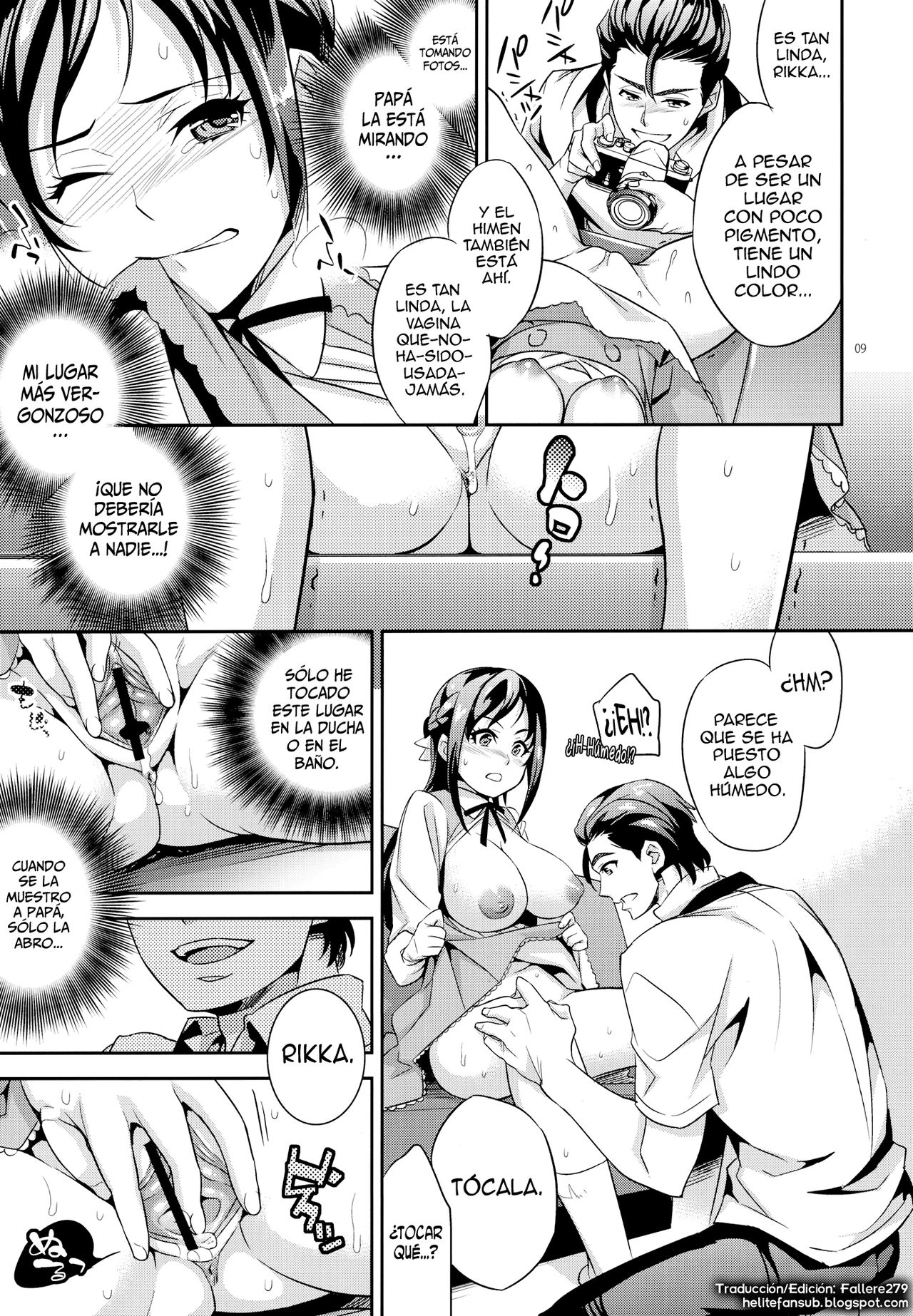 C9-06 Papa to Rikka no Hajimete Jijou | La primera vez de Rikka y papá page 8 full